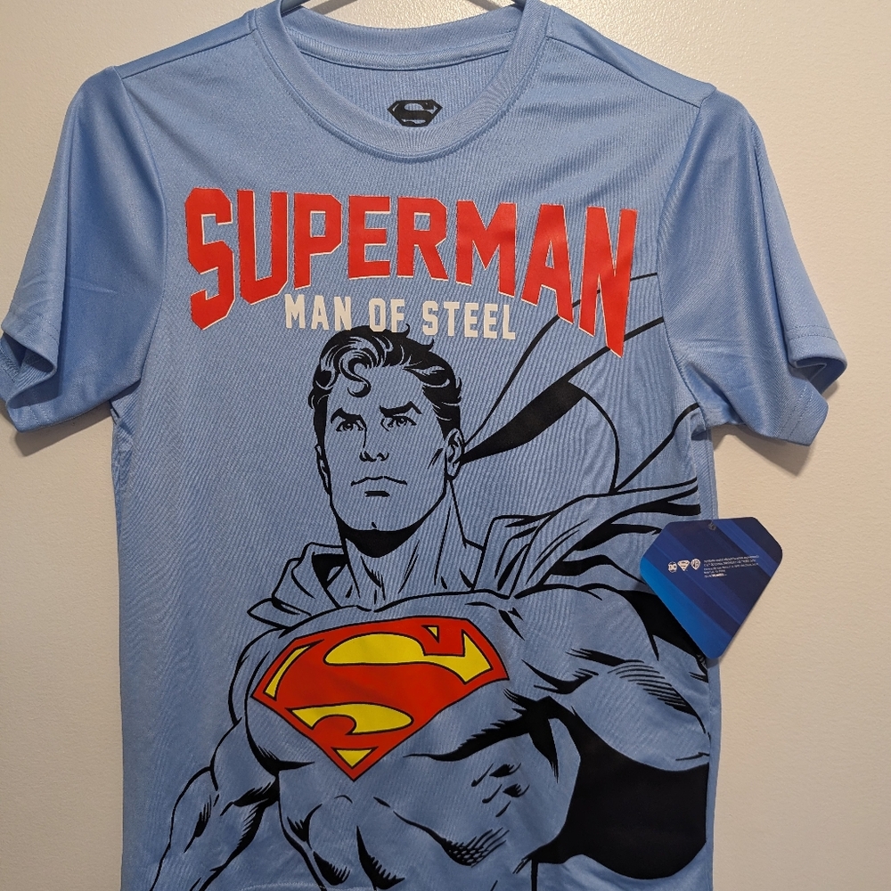 DC Blue and Red Superman Short Sleeve Tee